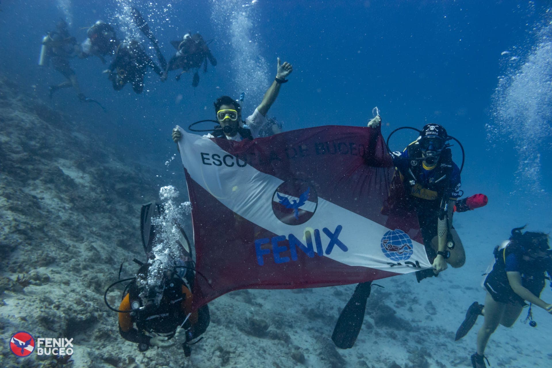 Profesional de buceo en formación
